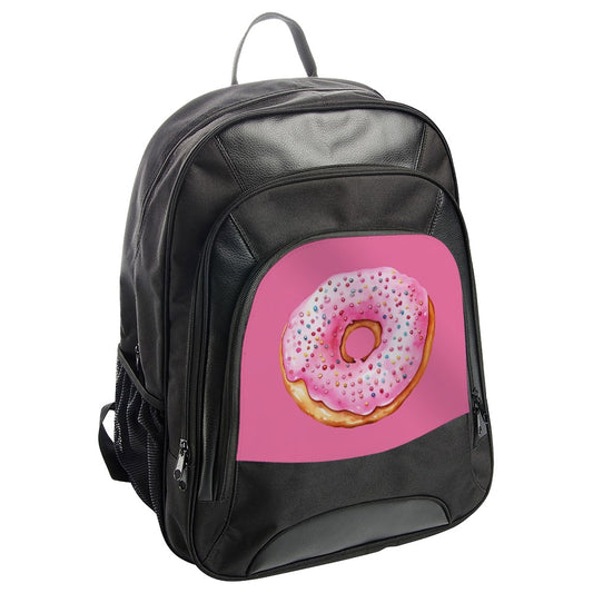Pink Donut Sprinkles Backpack, Yummy Treat Bag, Foodie Gift Idea, Sweet Tooth Accessory, Cute Backpack, Fun Design Backpack - Tawshia