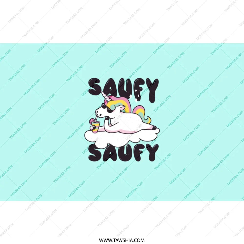 Saufy Saufy Unicorn with Drink Pattern product