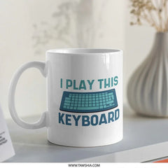 I Play This Keyboard Design Fun Coffee Mug product