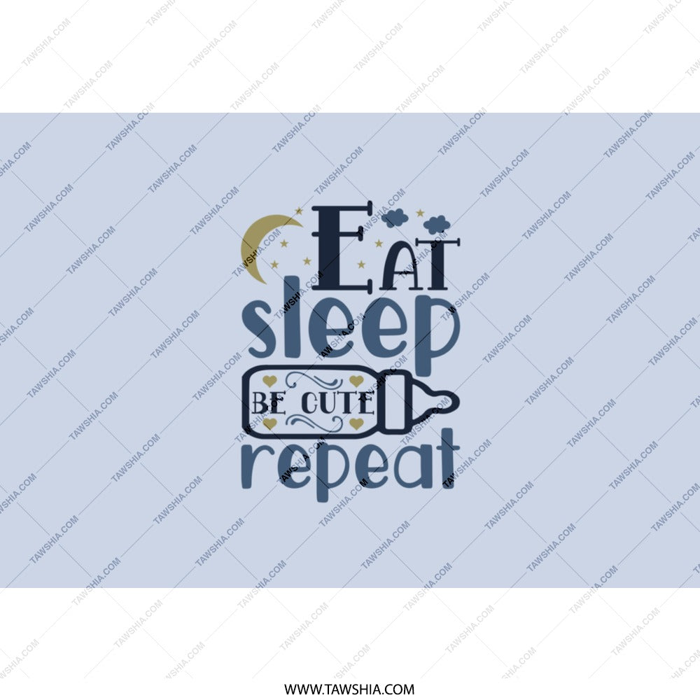 Eat Sleep Be Cute Repeat Tumbler, Funny Mom Tumbler, New Mom Gift Idea, Baby Shower Gift, Cute Tumbler for Women, Gift for Girl, Cute - Tawshia