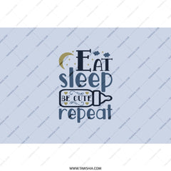 Eat Sleep Be Cute Repeat Tumbler, Funny Mom Tumbler, New Mom Gift Idea, Baby Shower Gift, Cute Tumbler for Women, Gift for Girl, Cute - Tawshia