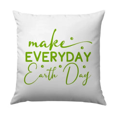 Earth Day Pillow, Everyday Earth Day Decor, Green Earth Day Throw Pillow, Planet Earth Cushion, Earth Lover Gift, Eco Friendly Home - Tawshia