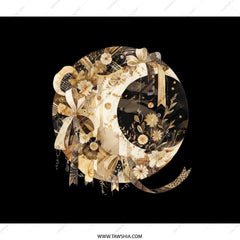 Celestial Backpack, Crescent Moon Backpack, Floral Backpack, Aesthetic Backpack, Stylish Backpack, Unique Backpack, Gift Idea - Tawshia