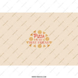 Pizza is my Best Friend Tumbler, Funny Foodie Gift, Pizza Lover Present, Drinkware, Tumbler with Straw, Unique Gift Idea - Tawshia