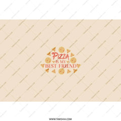 Pizza is my Best Friend Tumbler, Funny Foodie Gift, Pizza Lover Present, Drinkware, Tumbler with Straw, Unique Gift Idea - Tawshia