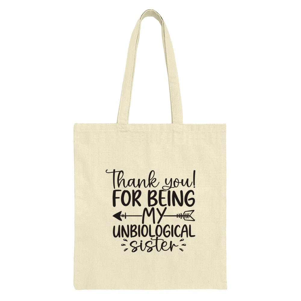 Unbiological Sister Gift Tote Bag, Best Friend Present, Thank You Tote, Soul Sister Shopping Bag, Sister Birthday Gift, Friendship Tote - Tawshia