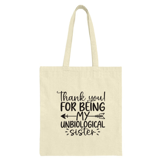 Unbiological Sister Gift Tote Bag, Best Friend Present, Thank You Tote, Soul Sister Shopping Bag, Sister Birthday Gift, Friendship Tote - Tawshia