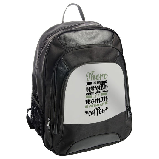 Funny Coffee Backpack, Woman Wrath Backpack, Novelty Backpack, Gift For Her, Coffee Lover Backpack, Caffeine Backpack, Women Backpack - Tawshia
