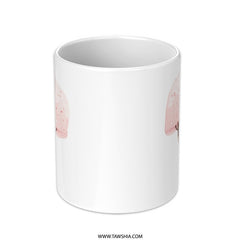 Pink Cherry Tree Mug, Quote Mug, Positive Feedback Mug, Inspiration Coffee Cup, Motivational Tea Mug, Gift for Her, Inspirational Mug - Tawshia