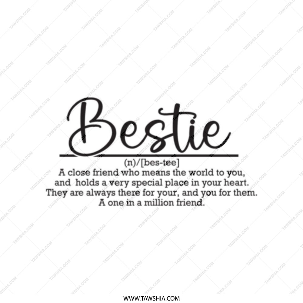 Bestie Tote Bag, Definition Tote, Friend Gift, Best Friend Tote, Gift For Her, Special Friend, Unique Tote Bag, Friendship Gift - Tawshia