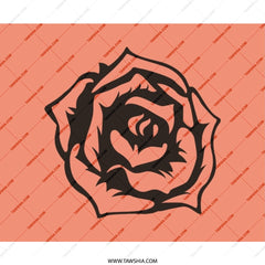 Black Rose Mouse Pad, Floral Design, Stylish Computer Accessory, Office Decor, Gift Idea, Trendy Desk Mat, Unique Mousepad - Tawshia