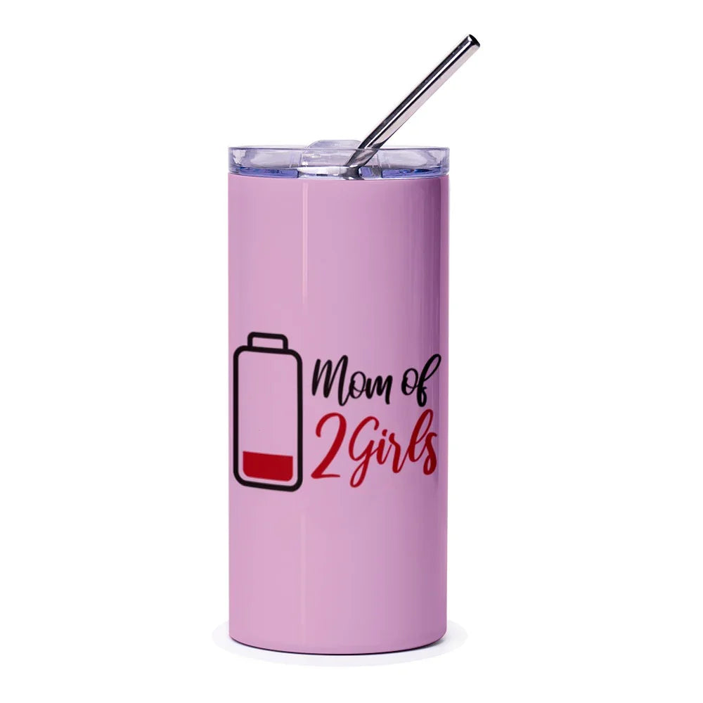 Mom of 2 Girls Design Insulated Tumbler product type
