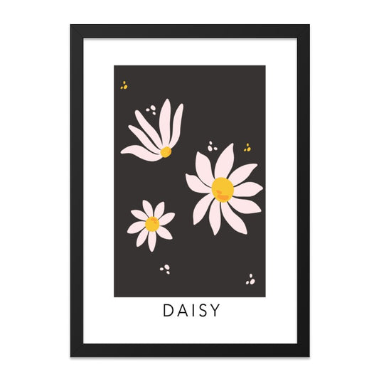Daisy Wall Art, Floral Print, Minimalist Art, Flower Wall Decor, Modern Wall Art, Nature Art Print, Botanical Art, Flower Print - Tawshia