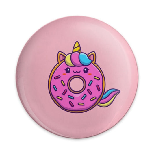 Unicorn Donut Pinback Button, Cute Kawaii Badge, Funny Food, Pastel Colors, Novelty Gift, Collectible Pin, Unique Accessories - Tawshia