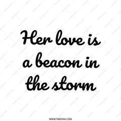 Love Beacon Pillow, Inspirational Quote Cushion, Romantic Gift Idea, Home Decor Accent, Decorative Throw Pillow - Tawshia