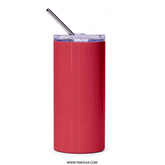 Insulated Red Tumbler with Straw Vacuum Sealed product type
