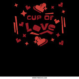 Cup of Love Heart Shaped Graphics Art product