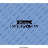 Teacher Backpack, Coffee Teach Repeat Backpack, Gift for Teacher, School Backpack, College Backpack, Work Backpack - Tawshia
