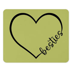 Besties Heart Mouse Pad, Cute Friends Mousepad, BFF Gift, Friendship Mousepad, Best Friend Mousepad, Office Decor, Desk Accessories - Tawshia