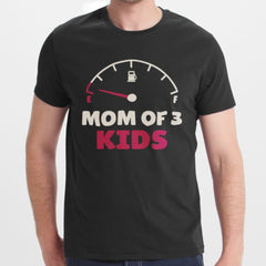 Funny Mom of 3 Kids T-Shirt Novelty Product