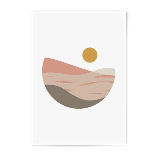 Abstract Landscape Photographic Print, Minimalist Wall Art, Boho Desert Home Decor, Modern Art Print, Sunset Print, Wall Decor - Tawshia
