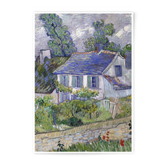 House at Auvers, Van Gogh Photographic Print, Art Print, Fine Art, Dutch Painter, Landscape, Wall Art Decor, Home Decor, Famous Artwork - Tawshia