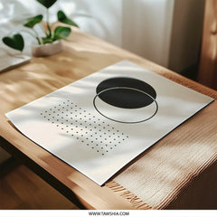 Minimalist Photographic Print, Abstract Art Print, Circle Geometric Wall Decor, Modern Art Print, Home Decor, Fine Art Print - Tawshia