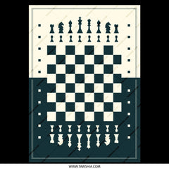 Classic Black and White Chessboard Design product type
