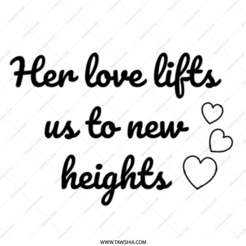 Her Love Lifts Mug, Inspirational Quote Coffee Mug, Gift for Her, Motivational Mug, Encouragement Gift, Heart Mug - Tawshia