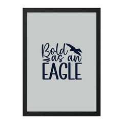 Bold as an Eagle Wall Art, Motivational Print, Eagle Art, Inspirational Wall Decor, Positive Affirmation Art, Bird Wall Art - Tawshia