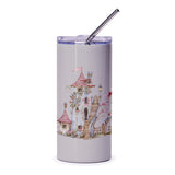 Fairy Castle Tumbler, Magical Home Tumbler, Fantasy Tumbler, Whimsical Drinkware, Enchanted Castle, Unique Gift for Her, Fairytale Lover - Tawshia