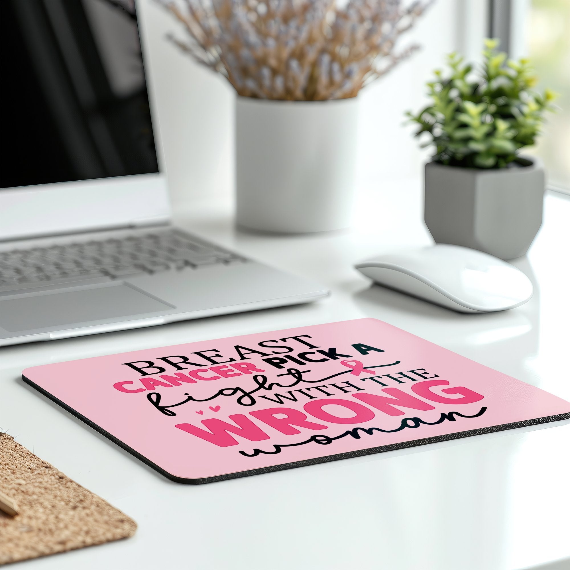 Breast Cancer Pick A Fight With The Wrong Woman product mousepad