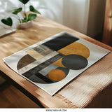Abstract Art Photographic Print, Geometric Shapes Wall Decor, Modern Home Art, Circle Rectangle Art Print, Contemporary Wall Hanging - Tawshia