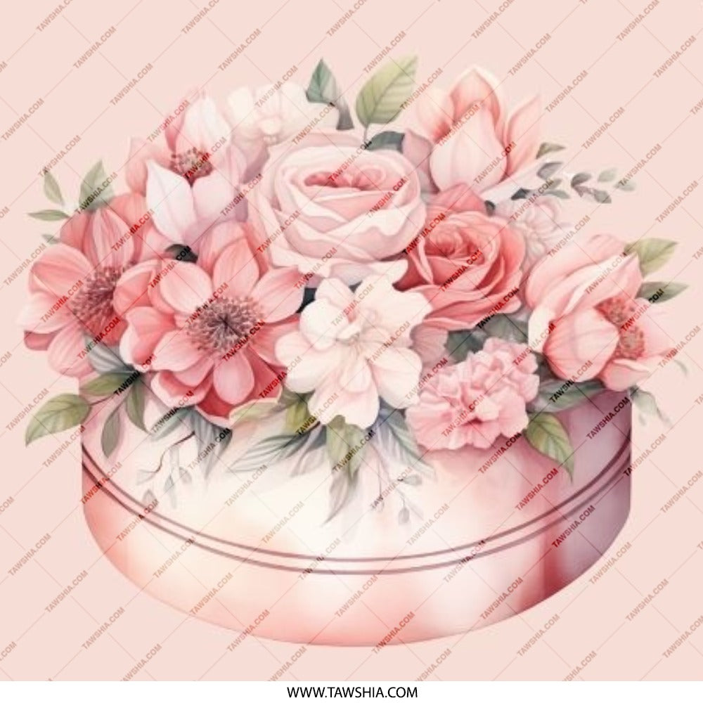 Floral Pinback Button, Pink Roses Button, Flower Bouquet Pin, Cute Floral Button, Decorative Pin, Floral Design Pinback Button - Tawshia