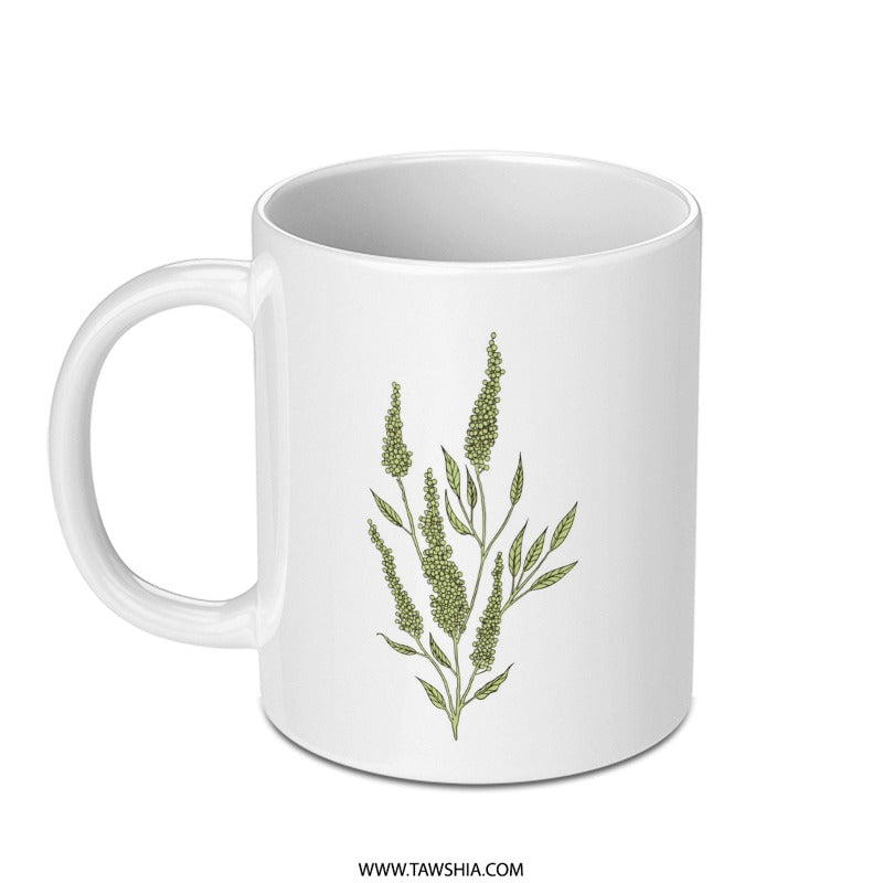 Botanical Mug, Goldenrod Design, Floral Mug, Plant Lover Gift, Nature Inspired Coffee Mug, Tea Cup, Unique Mug Gift, Spring Decor - Tawshia