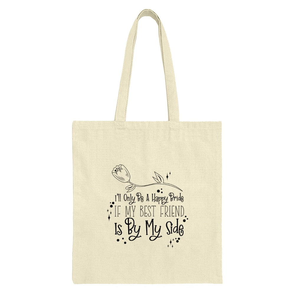 Best Friend Tote Bag, Happy Pride Tote, Friendship Gift, Floral Tote Bag, Cute Tote Bag, Shopping Tote, Canvas Tote Bag - Tawshia