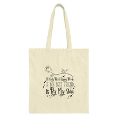 Best Friend Tote Bag, Happy Pride Tote, Friendship Gift, Floral Tote Bag, Cute Tote Bag, Shopping Tote, Canvas Tote Bag - Tawshia