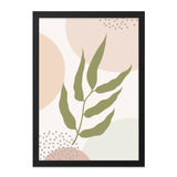 Botanical Wall Art, Abstract Leaves Art, Modern Art Print, Minimalist Decor, Geometric Art, Neutral Wall Decor, Home Decor, Framed Art - Tawshia