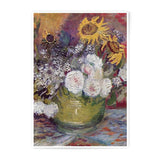 Van Gogh Inspired Floral Photographic Print, Sunflower and Roses Wall Art, Impressionist Still Life, Home Decor, Fine Art Print - Tawshia