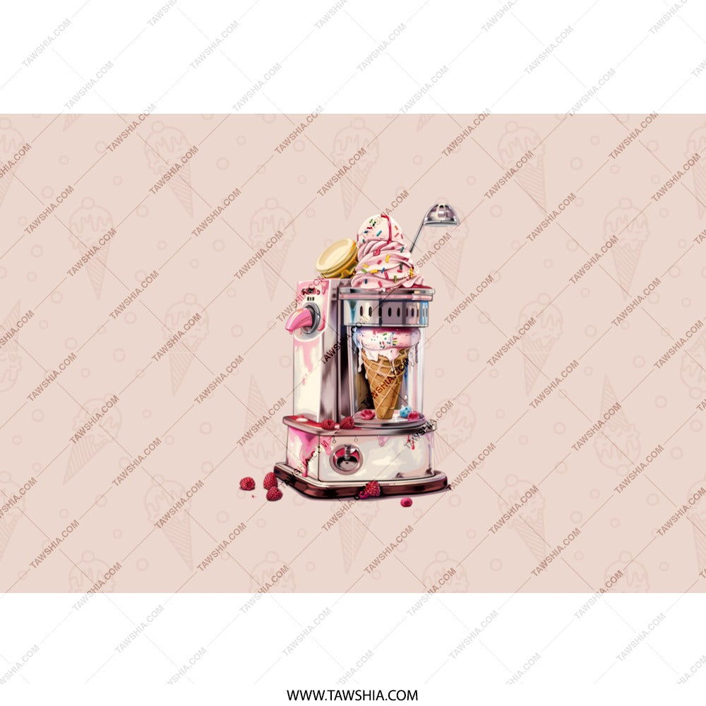 Ice Cream Tumbler, Sweet Treat Cup, Dessert Lover Gift, Foodie Present, Cute Drinkware, Novelty Tumbler, Unique Tumbler Design - Tawshia