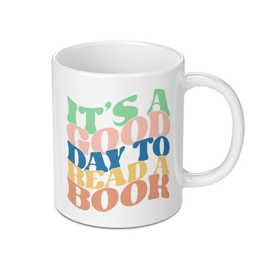 Its A Good Day To Read A Book Mug, Book Lover Gift, Reader Mug, Coffee Mug, Tea Mug, Retro Mug, Reading Gift, Student Gift, Unique Mug - Tawshia