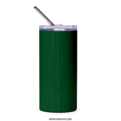 Sleek Dark Green Reusable Insulated Tumbler product