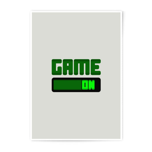 Game On Photographic Print, Gamer Room Decor, Video Game Art, Gaming Gift, Digital Art Print, Wall Art - Tawshia