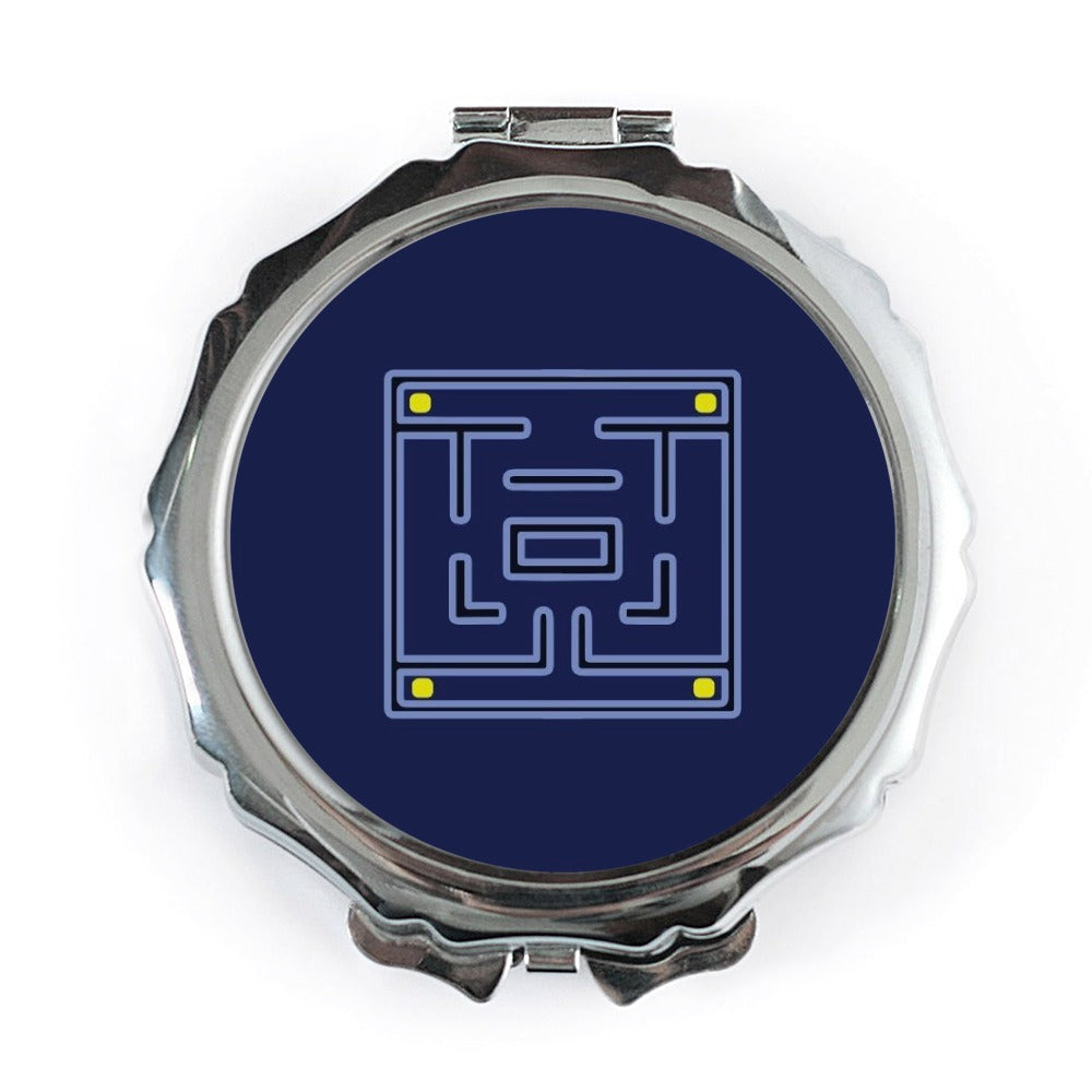 Maze Pocket Mirror, Game Lover Gift, Labyrinth Compact Mirror, Puzzle Solver Present, Unique Pocket Mirror, Stocking Stuffer - Tawshia