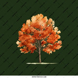 Autumn Tree Pocket Mirror, Fall Foliage Compact Mirror, Nature Inspired Makeup Mirror, Seasonal Gift, Unique Mirror for Purse or Travel - Tawshia