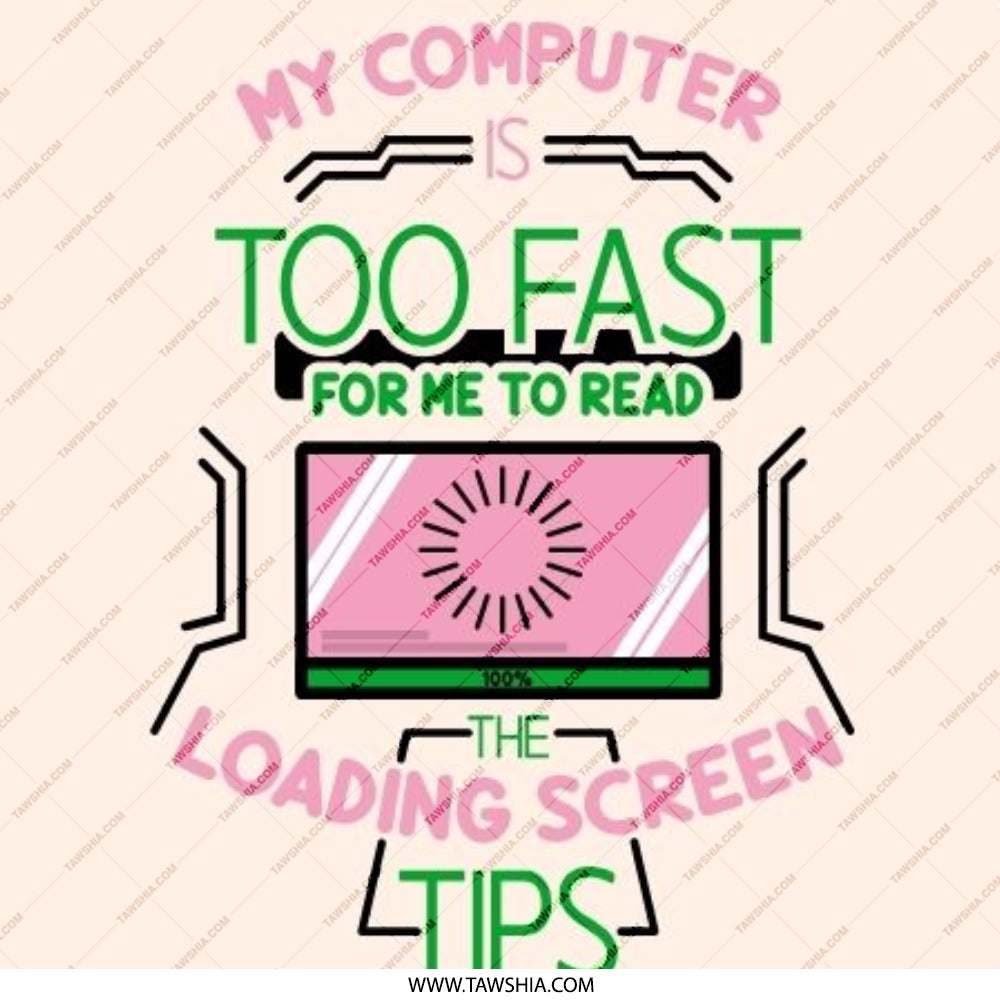 Funny Computer Pinback Button, Too Fast Loading Screen Button, Geek Gift, Computer Loading Tips Button, Computer Humor Button - Tawshia