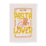 Pasta Lover Photographic Print, Foodie Art, Kitchen Decor, Funny Wall Art, Pasta Art Print, Culinary Gift, Gift for Food Lovers - Tawshia