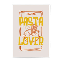Pasta Lover Photographic Print, Foodie Art, Kitchen Decor, Funny Wall Art, Pasta Art Print, Culinary Gift, Gift for Food Lovers - Tawshia
