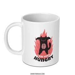 I Am Very Hungry Cat With Brain Mug product