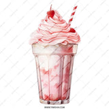 Strawberry Milkshake Tote Bag, Retro Drink Art, Cute Foodie Gift, Whimsical Dessert Bag, Sweet Treat Design, Fun Grocery Bag - Tawshia